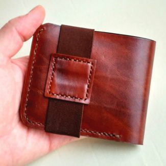 Кожаный кошелек ручной работы