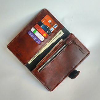 Кожаный кошелек лонг